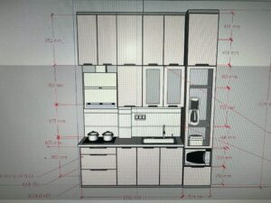 Kích Thước Tiêu Chuẩn Tủ Bếp Nhôm Kính