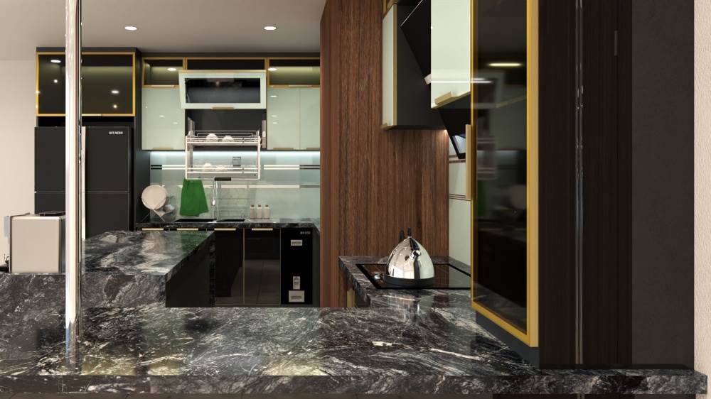 Tủ Bếp Nhôm Omega