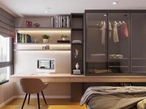 Tủ Quần Áo Nhôm Kính