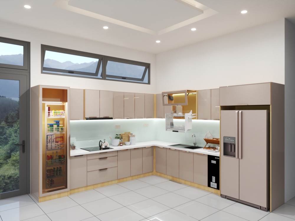 Tủ bếp nhôm cao cấp