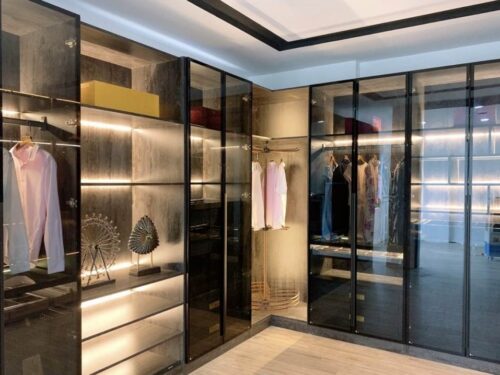 Tủ Quần Áo Nhôm Kính Cửa Lùa