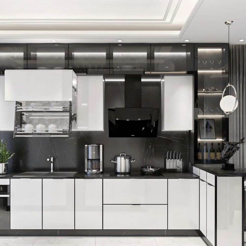 Tủ Bếp Nhôm Kính Cao Cấp