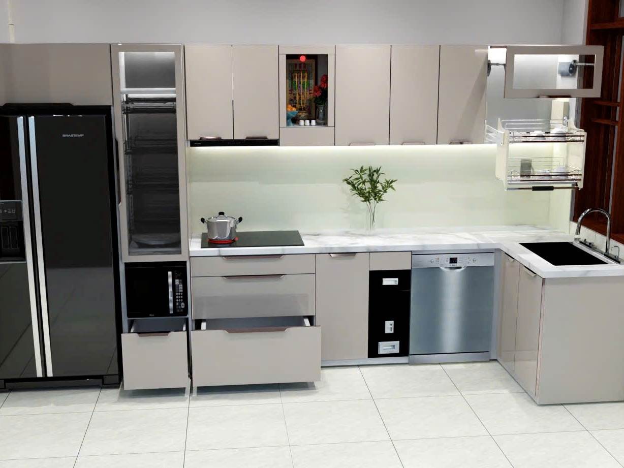 Tủ Bếp Hợp Kim Nhôm