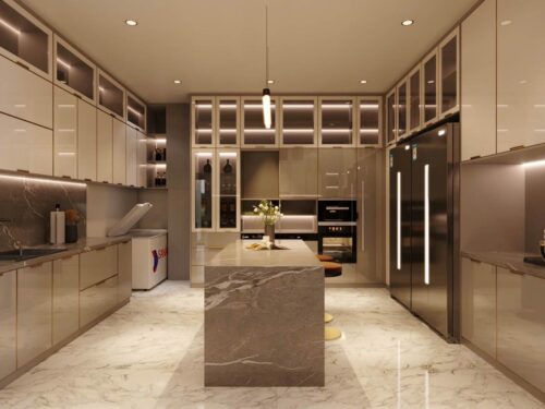 Tủ Bếp Nhôm Hợp Kim Nguyên Tấm