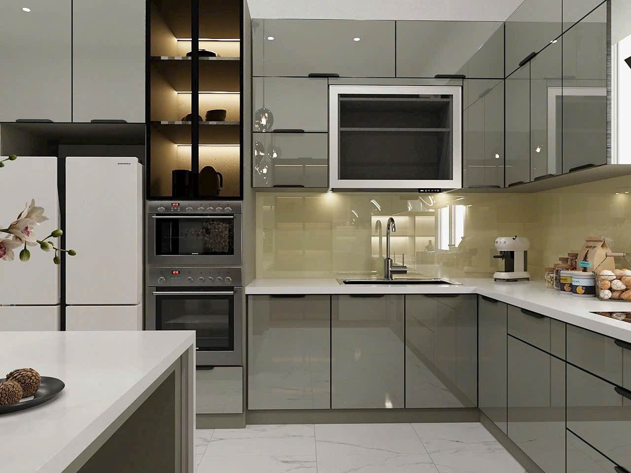 Tủ Bếp Nhôm Hợp Kim Nguyên Tấm