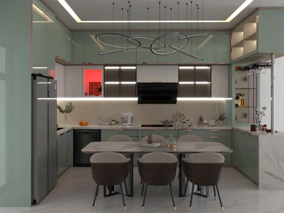 Tủ Bếp Nhôm Hợp Kim Nguyên Tấm