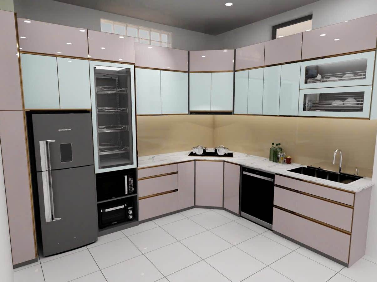 Tủ Bếp Nhôm Hợp Kim Nguyên Tấm