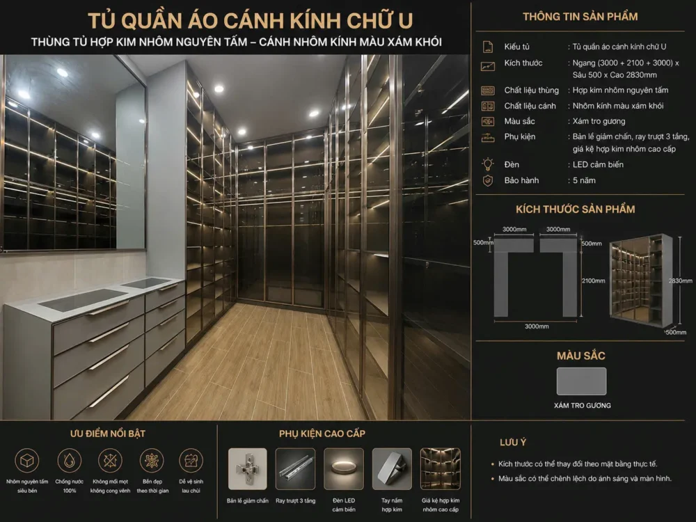 Tủ Áo Cánh Kính