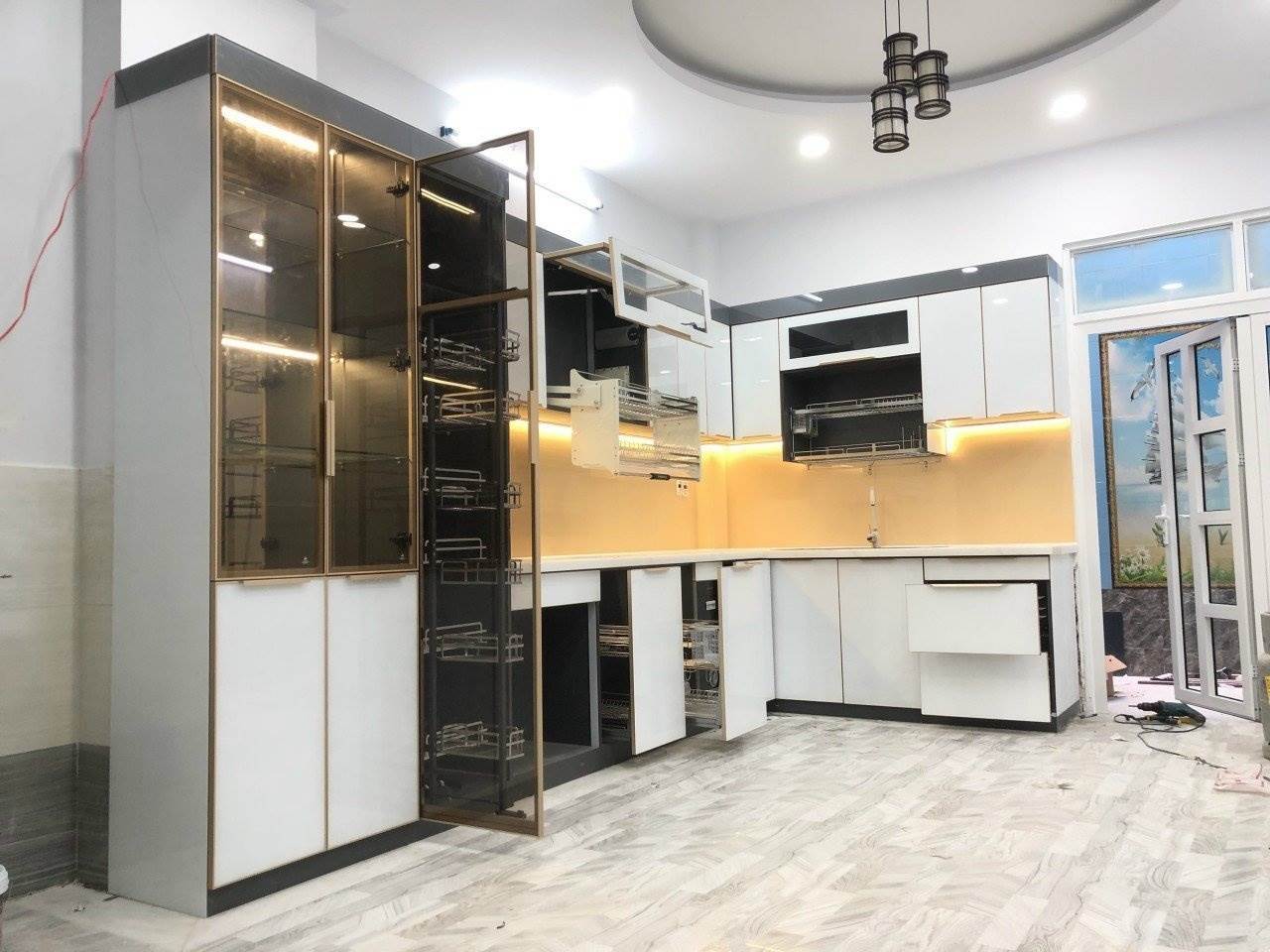 Tủ Bếp Nhôm Hệ