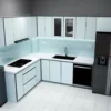 Tủ Bếp Nhôm Kính