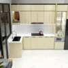 Tủ Bếp Nhôm Kính