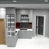 Tủ Bếp Nhôm Kính