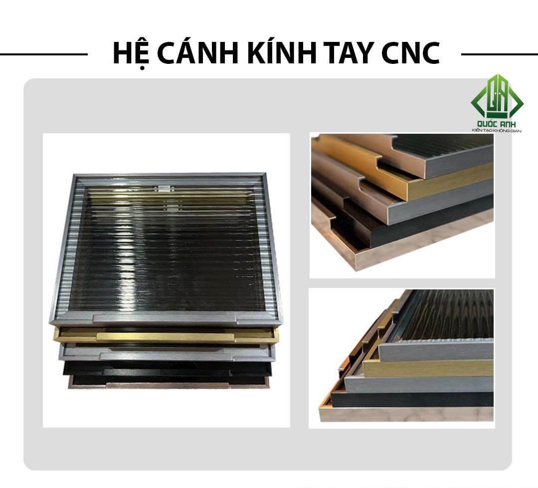 Hệ Nhôm Tay Nắm Vuông