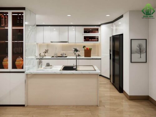 Tủ Bếp Cánh Kính