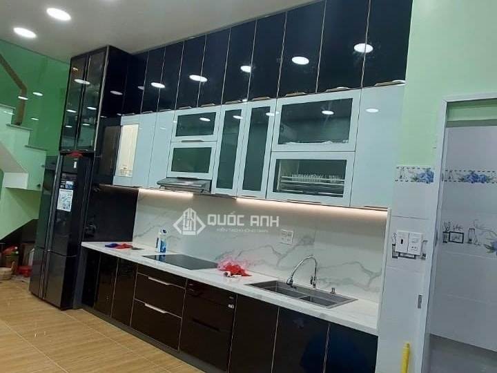 Tủ Bếp Nhôm Kính