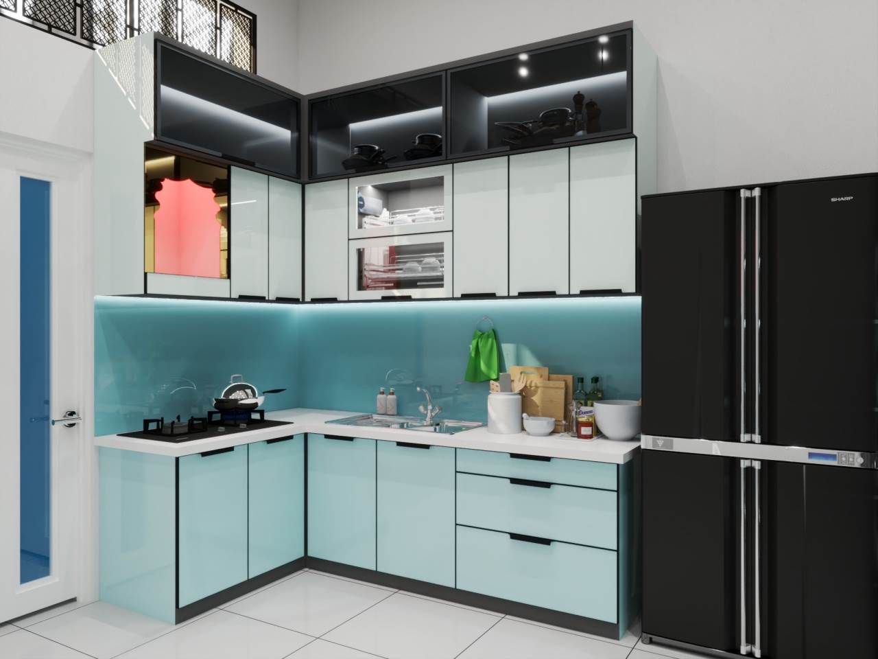 Tủ Bếp Nhôm Ocean Luxury